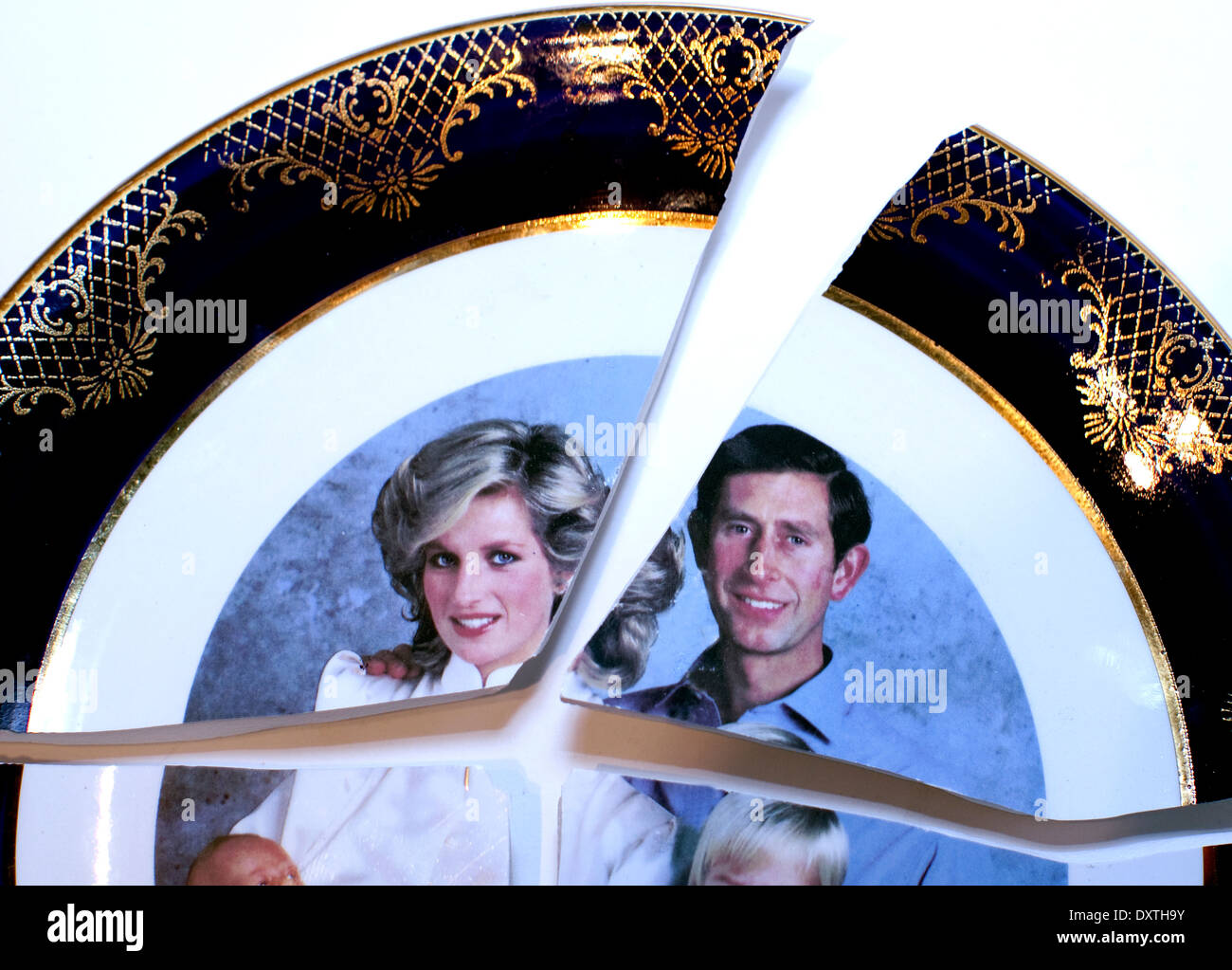 Scheidung: Prinz Charles und Prinzessin Diana, London Stockfoto