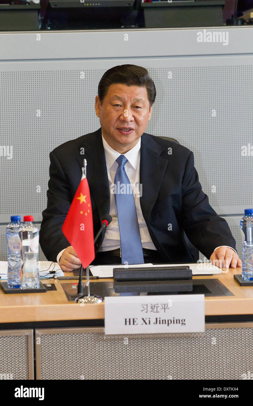 Präsident Xi Jinping Peoples Republic Of China Stockfoto