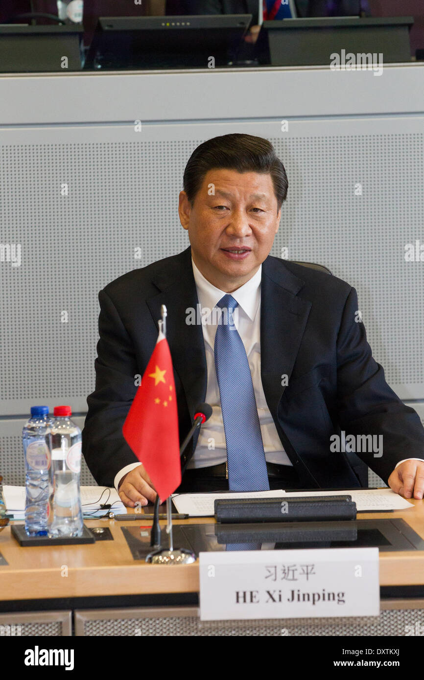 Präsident Xi Jinping Peoples Republic Of China Stockfoto