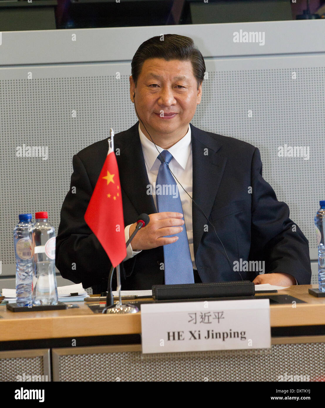 Präsident Xi Jinping Peoples Republic Of China Stockfoto
