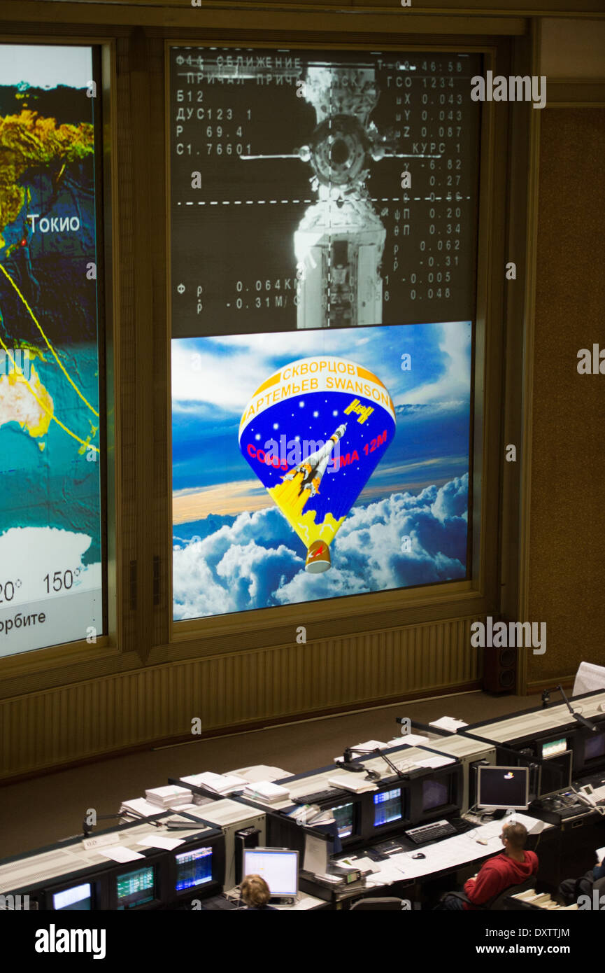 Die Expedition 39 erlebte das erfolgreiche Andocken des Raumschiffs an die Internationale Raumstation. Die Mission, die in Zusammenarbeit mit der NASA, der Japan Aerospace Exploration Agency (JAXA) und Roscosmos durchgeführt wurde, war Teil der laufenden internationalen Bemühungen, die ISS zu erforschen und für wissenschaftliche Forschung zu nutzen. Stockfoto