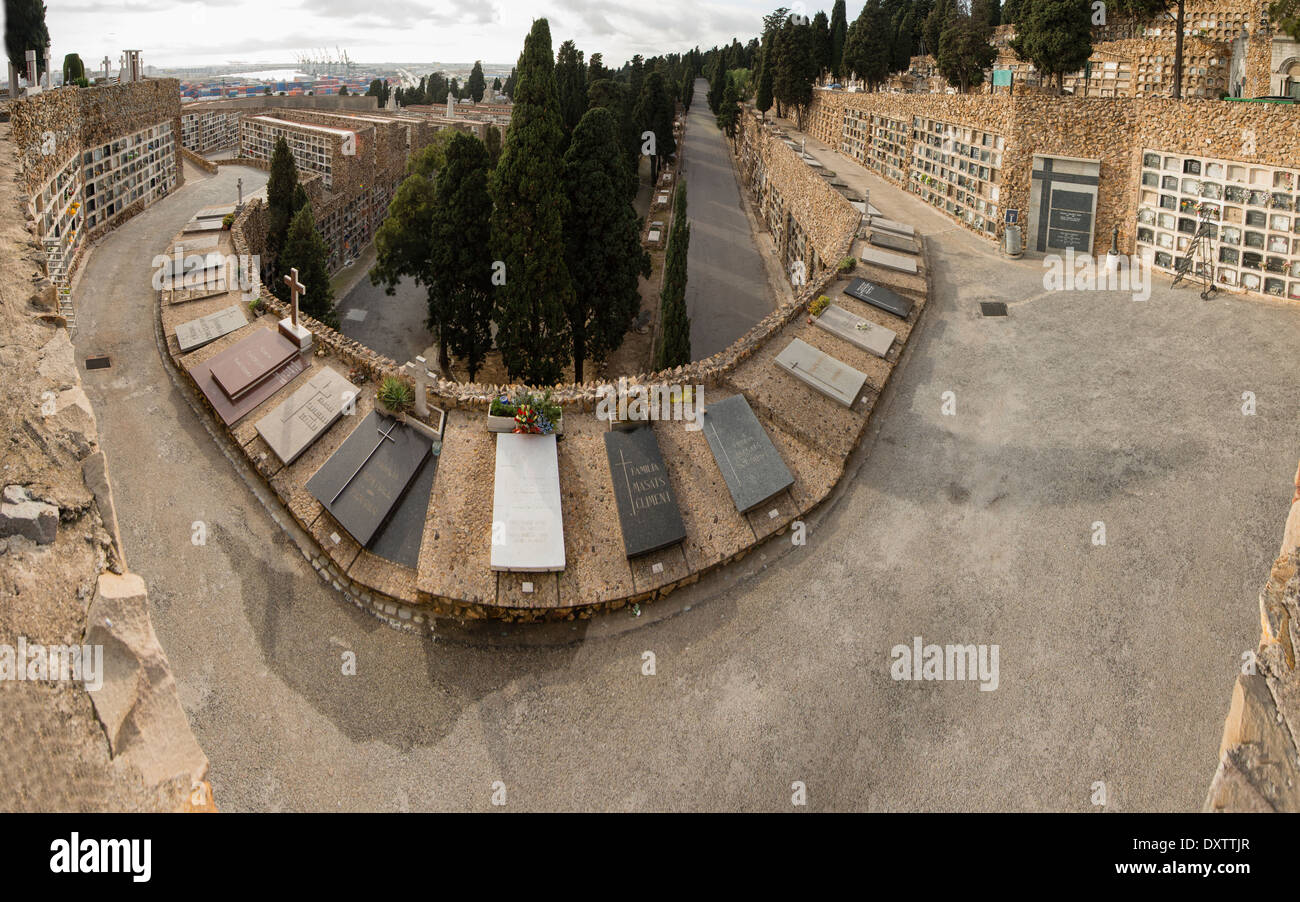 Gräber und Boden Bestattungen, Spanien Stockfoto