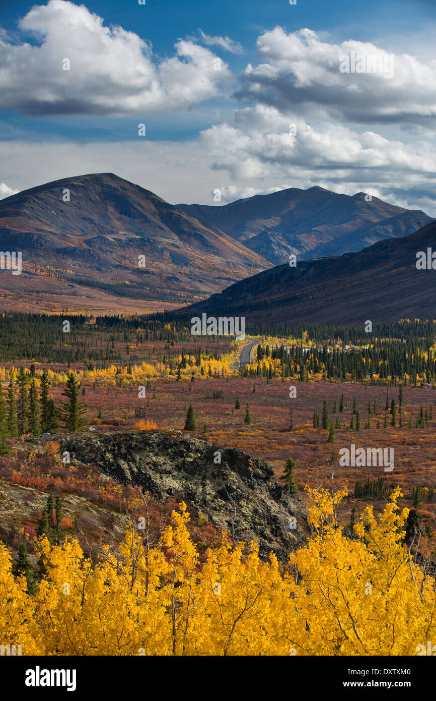 Der Prospector-Range in Tombstone Territorial Park, auf dem Dempster Highway, Yukon Territorien, Kanada Stockfoto