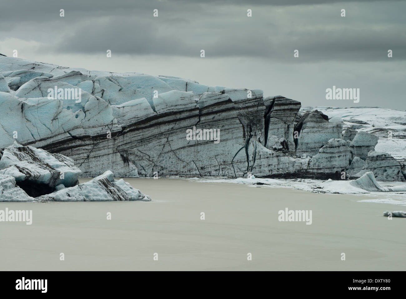 Gletscher Skeidarajokull, Island Stockfoto