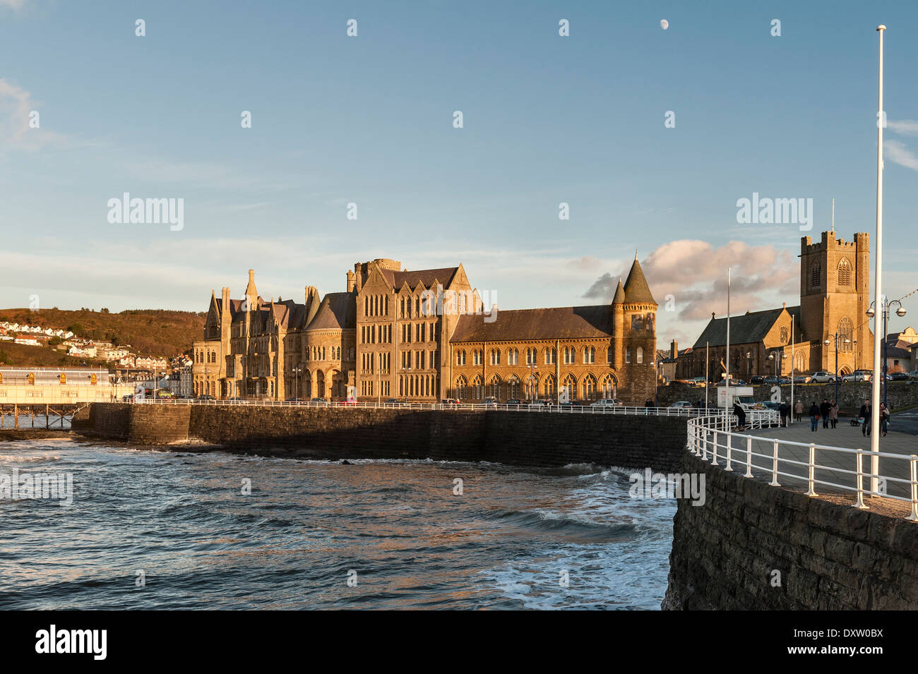 Das Old College, Aberystwyth, Wales, UK. Erbaut 1886, Nonnewitz und Würchwitz der Aberystwyth University Stockfoto