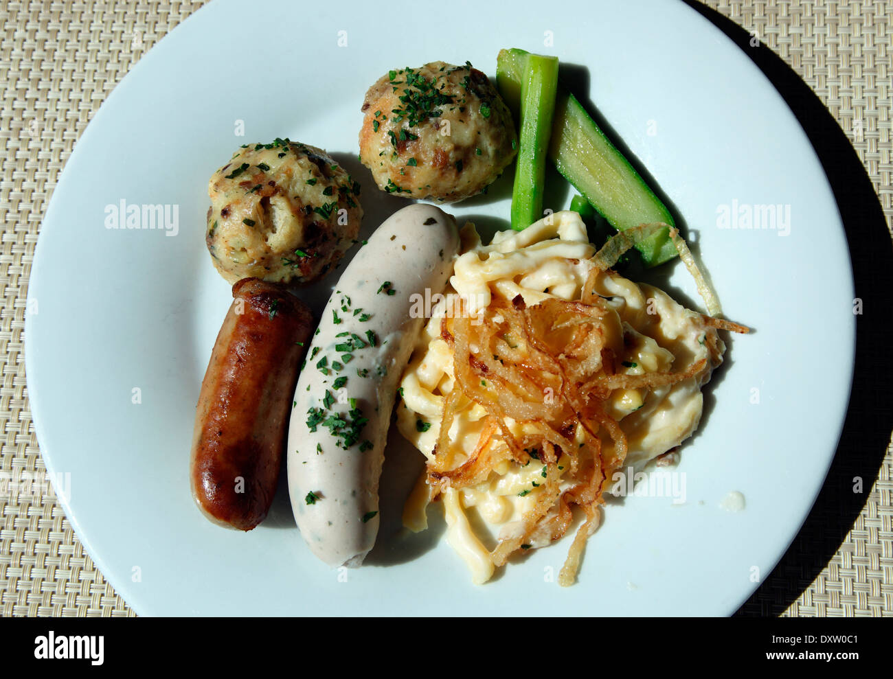 Bayerischen Mittagessen Stockfoto