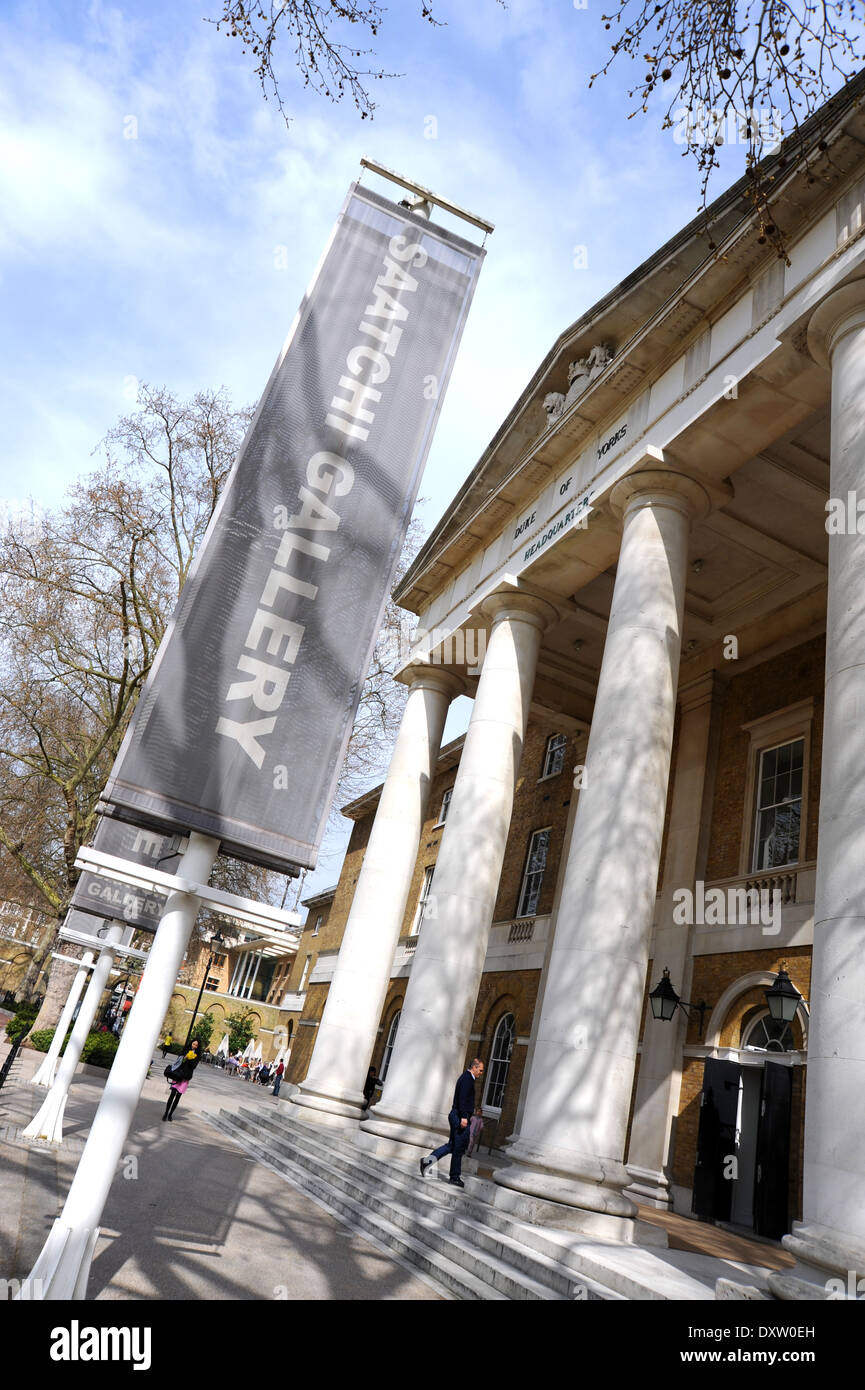 Saatchi Gallery im Herzog von Hauptsitzen Yorks Kings Road Chelsea London SW3 UK Stockfoto