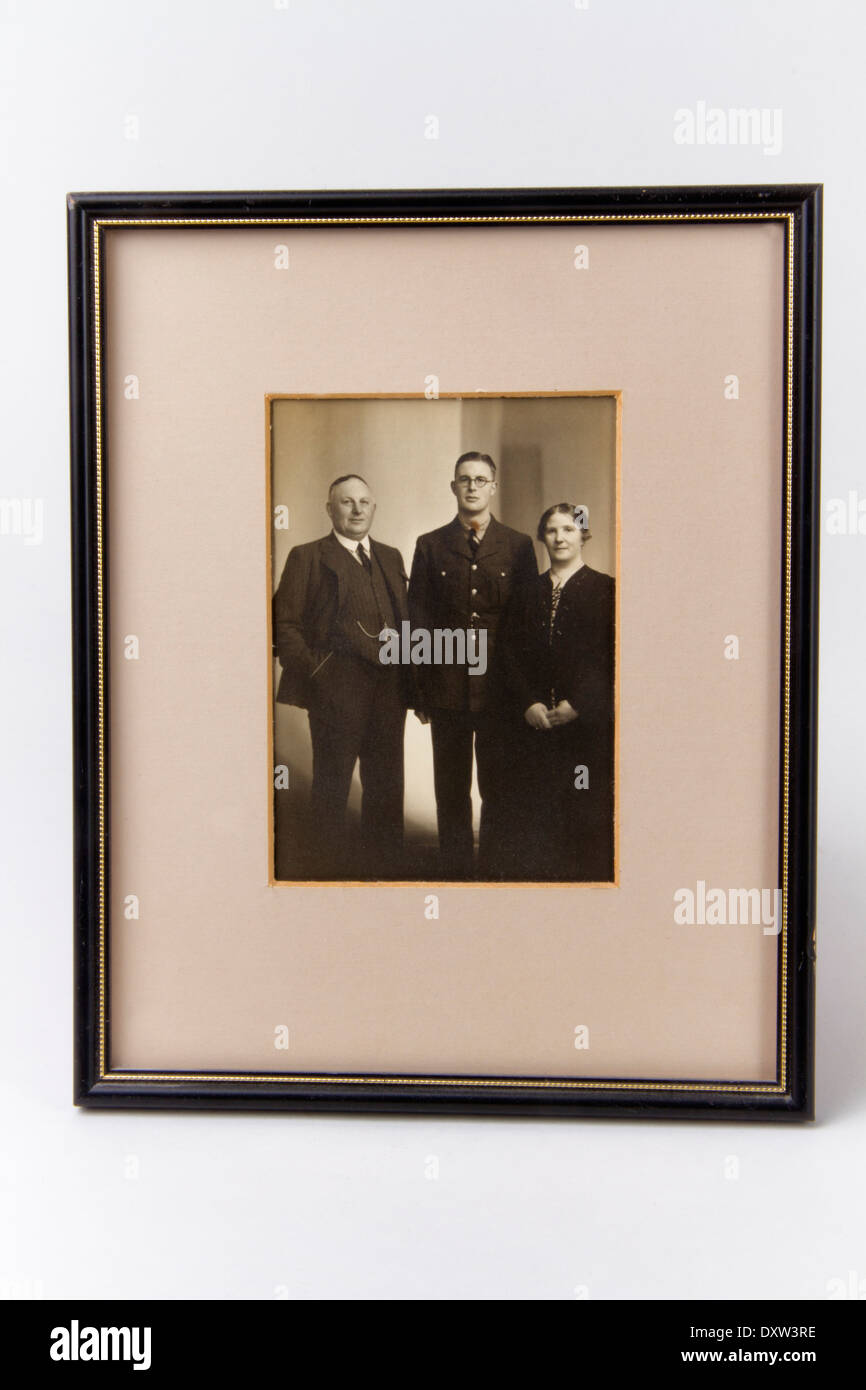 1940er Jahre Familie Porträtfoto Stockfoto