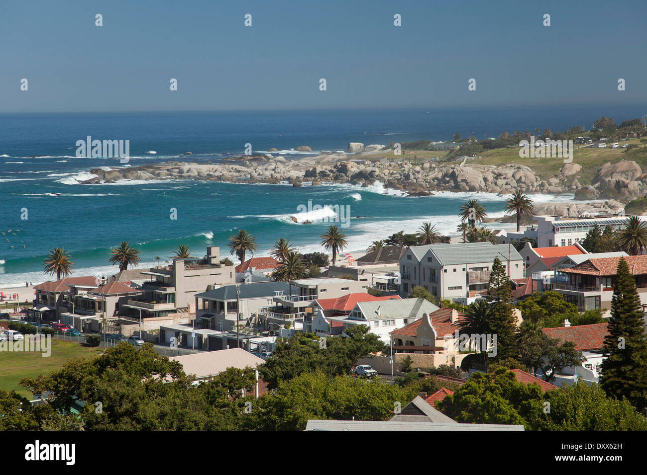 Camps Bay, Cape Town, Western Cape, Südafrika Stockfoto