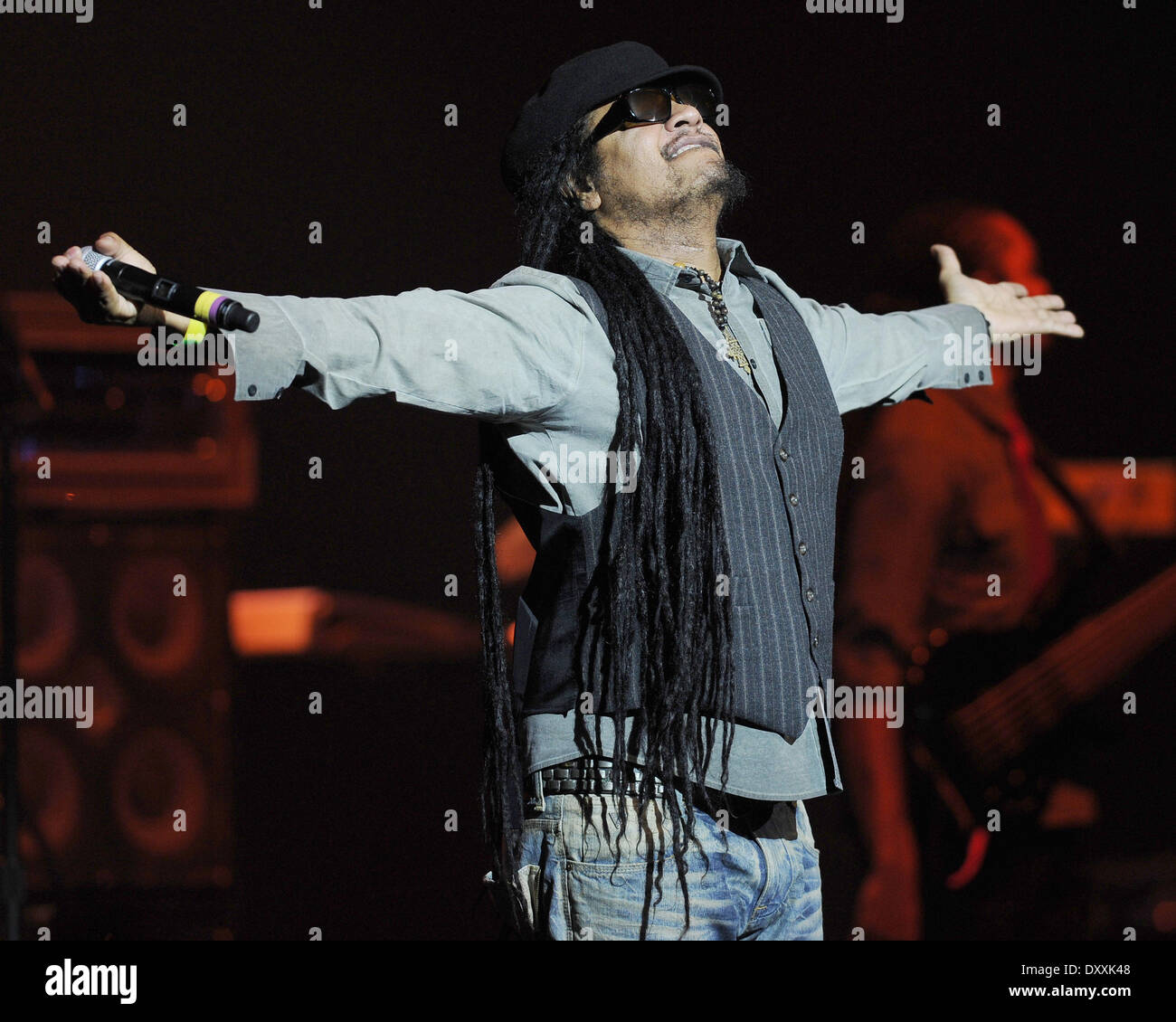 Maxi Priest, die live an den Seminole Hard Rock Hotels und Casinos Hard Rock Live Hollywood Florida - 14.12.12 Featuring: Maxi Priest, die live im Seminole Hard Rock Hotels und Casinos Hard Rock Live Hollywood, Florida - 14.12.12 wo: FL Stockfoto