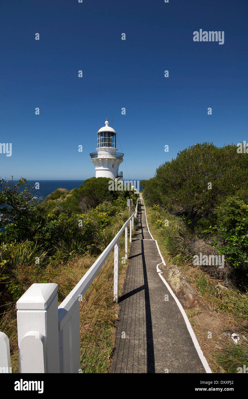 Weg zum Leuchtturm Stockfoto