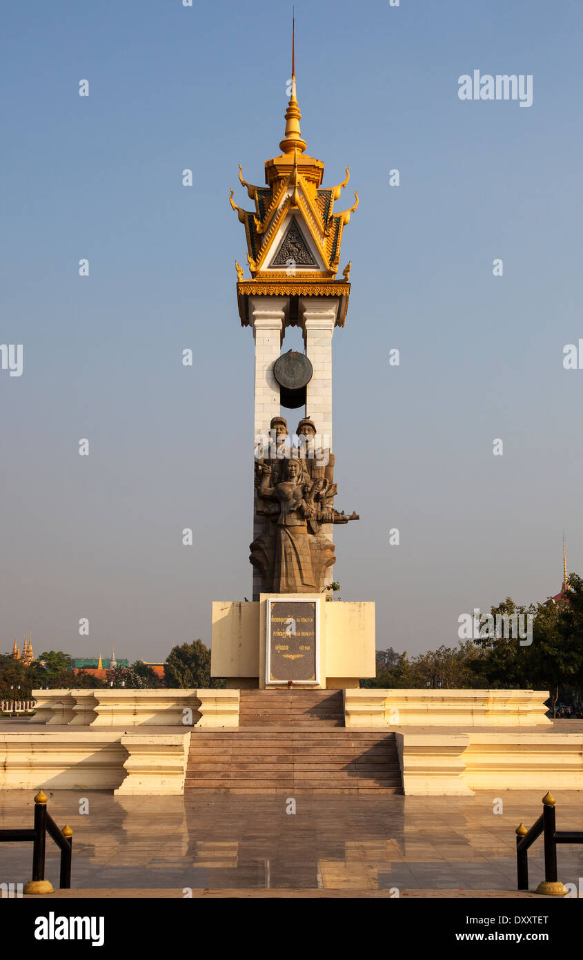 Kambodscha-Vietnam-Freundschaft-Denkmal, Phnom Penh, Kambodscha Stockfoto