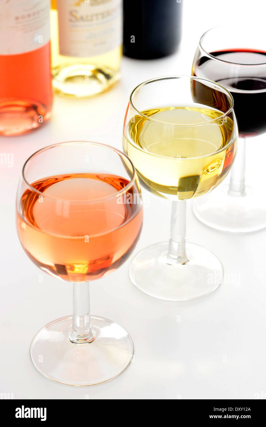 Gläser Wein Stockfoto