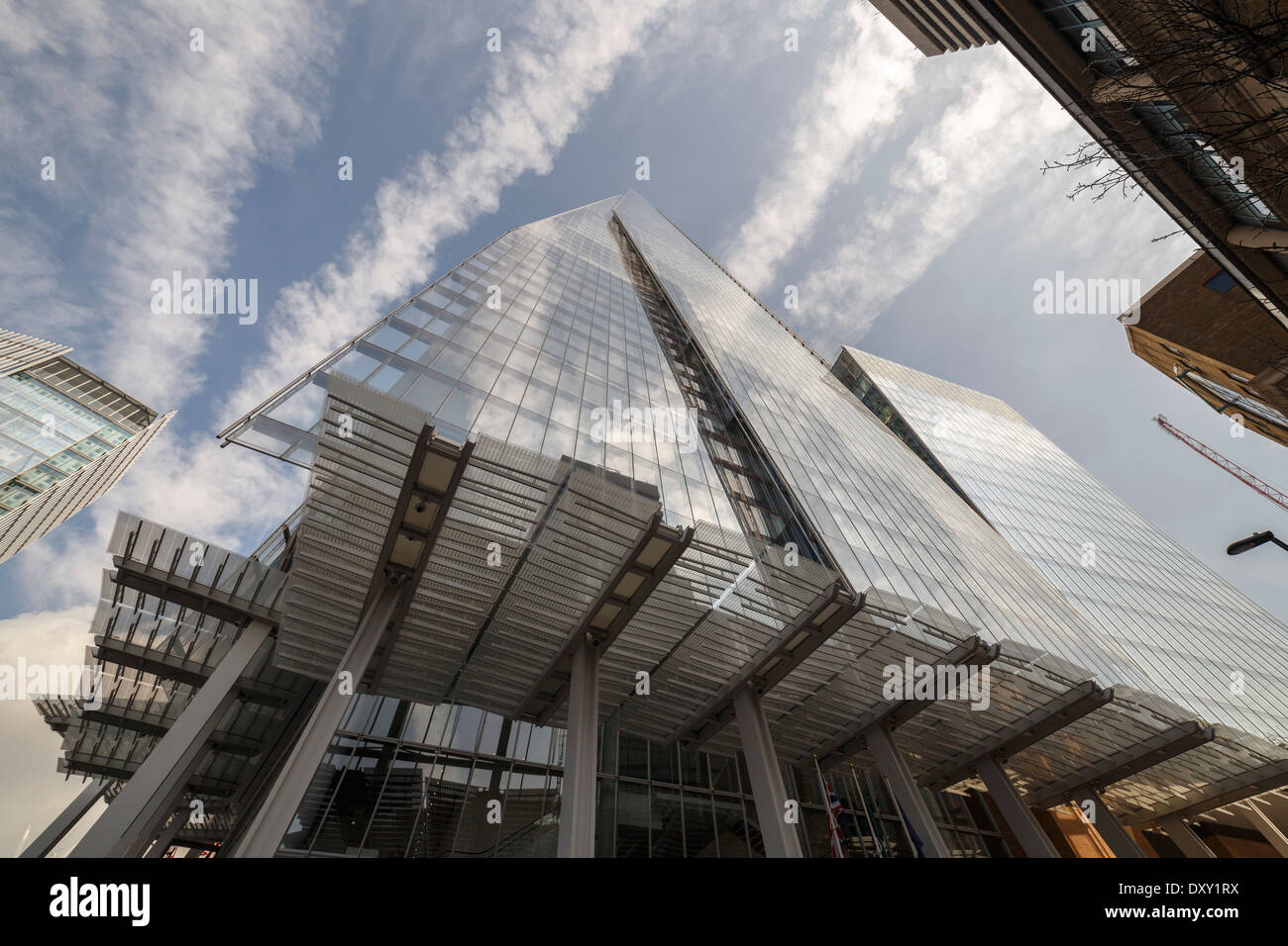 die Scherbe ikonischen Gebäude London england Stockfoto