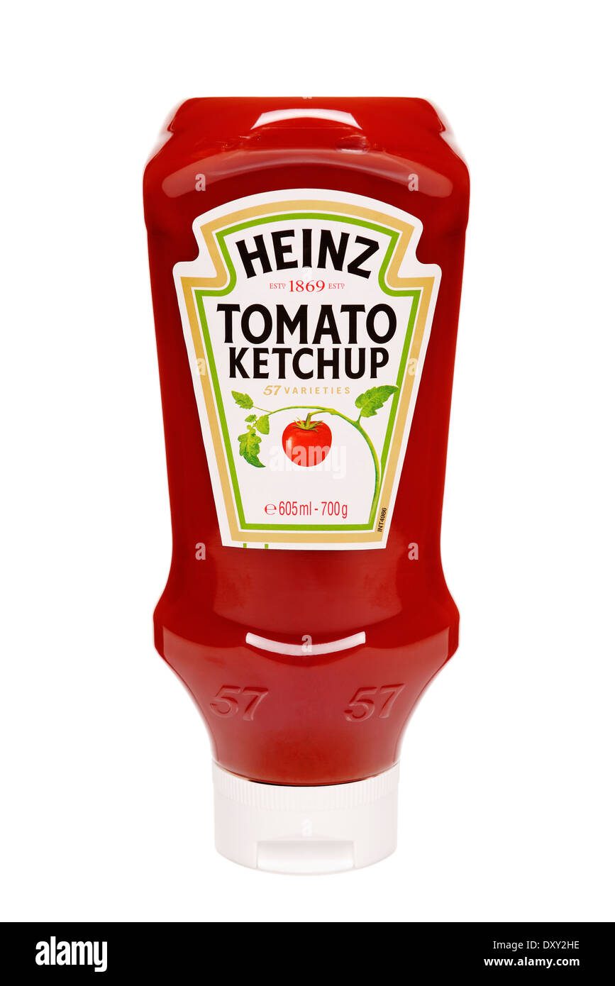 Heinz Tomatenketchup, ausschneiden. Stockfoto