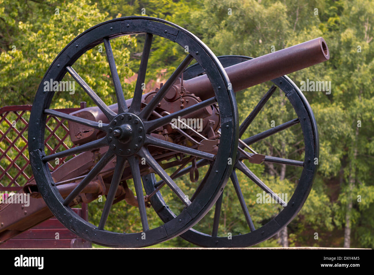 Bürgerkrieg-Ära alte Kanone Stockfoto