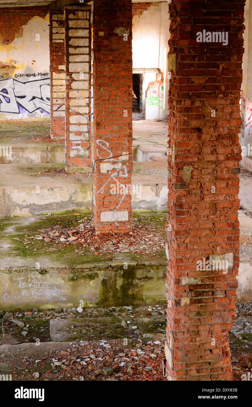 Ex-sowjetischen militärischen Gebäude Stockfoto