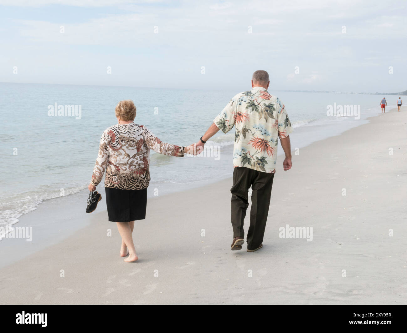 Paar genießt Freizeit in Florida, USA Stockfoto