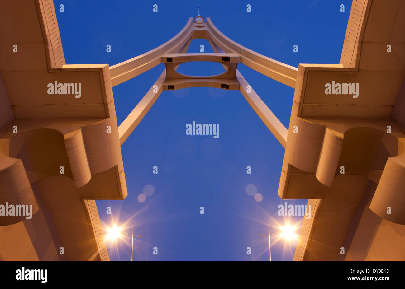Business Bay-Bridge in Dubai Stockfoto