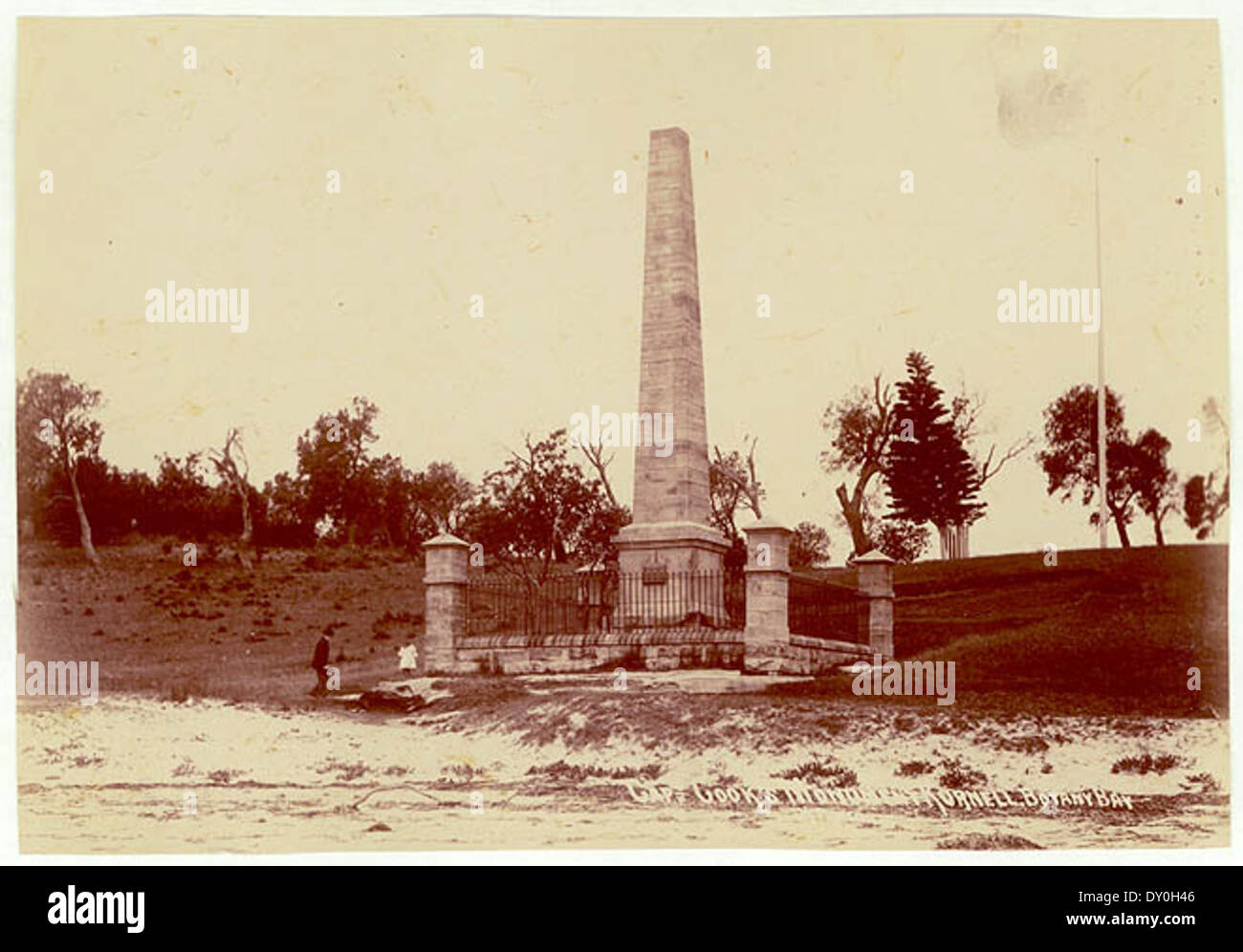 Kapitän Cooks Monument, Kurnell, ca. 1900-1910 / Star Foto Co. Stockfoto