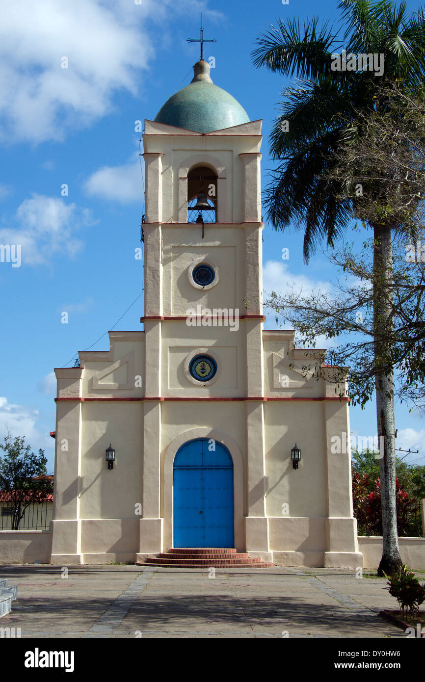 Kirche von Sagrado Corazon Jesus Vinales Kubas Stockfoto