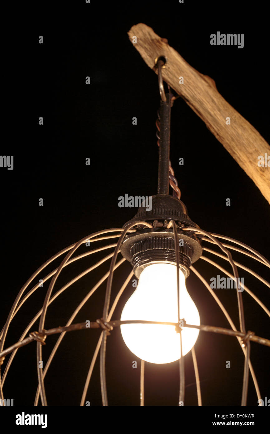 Designleuchte, hängenden Glühbirne Stockfoto