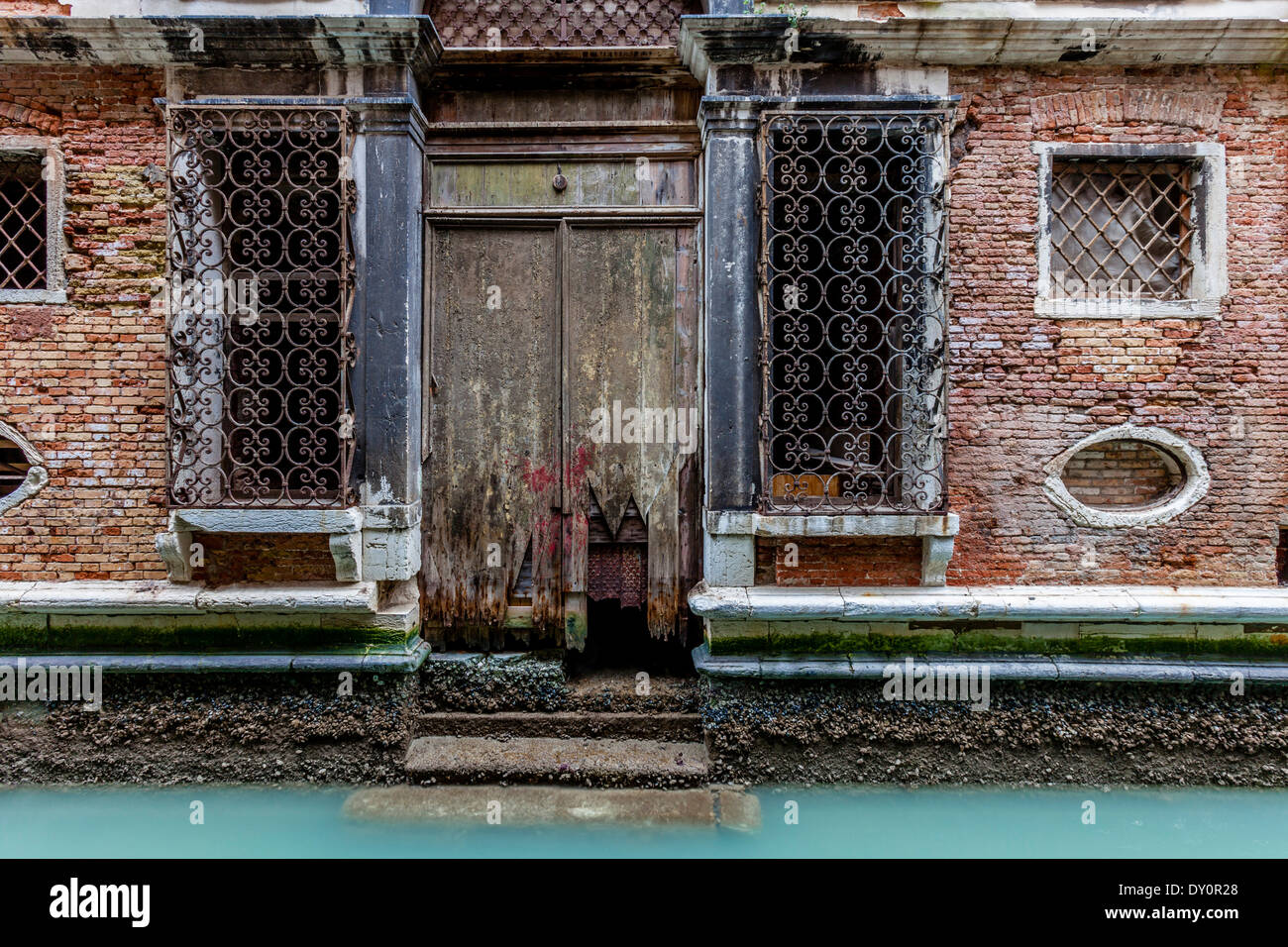 Verfallende Gebäude, Venedig, Italien Stockfoto