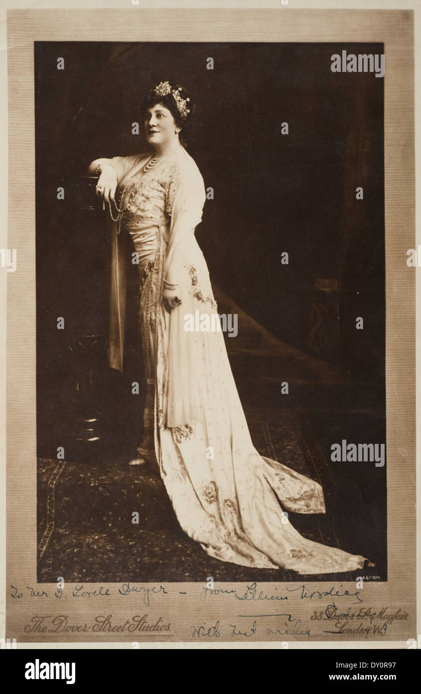 Lillian Nordica, Sänger, ca. 1913 / The Dover Street Studios, 38 Dover Street, Mayfair. London, W. Stockfoto