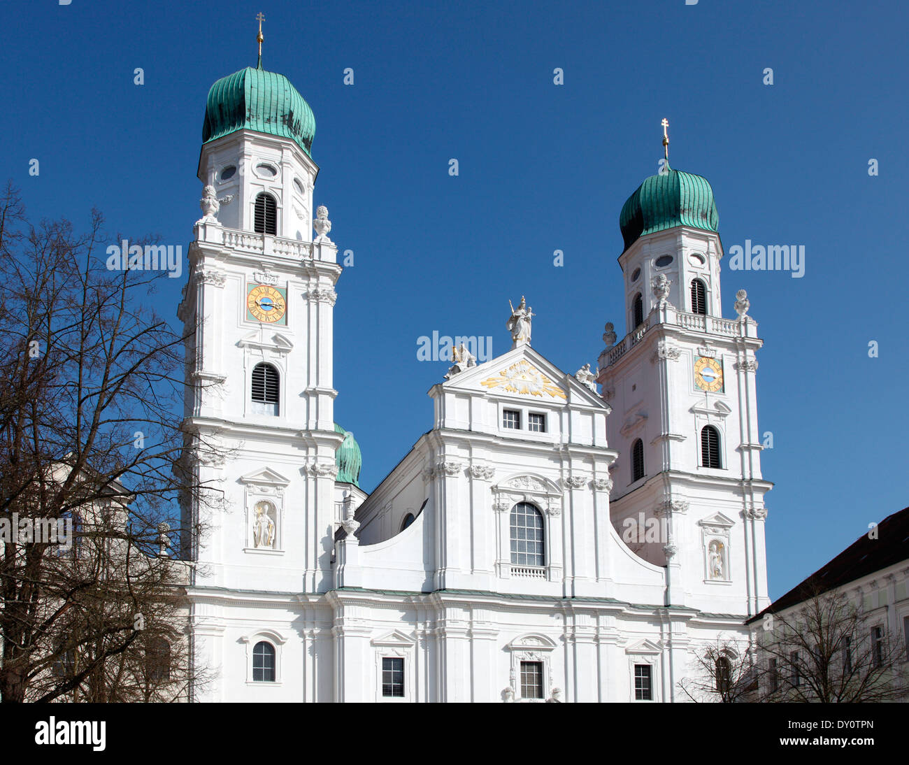 Die italienische barocke Kathedrale von St. Stevens in Passau, Bayern Stockfoto