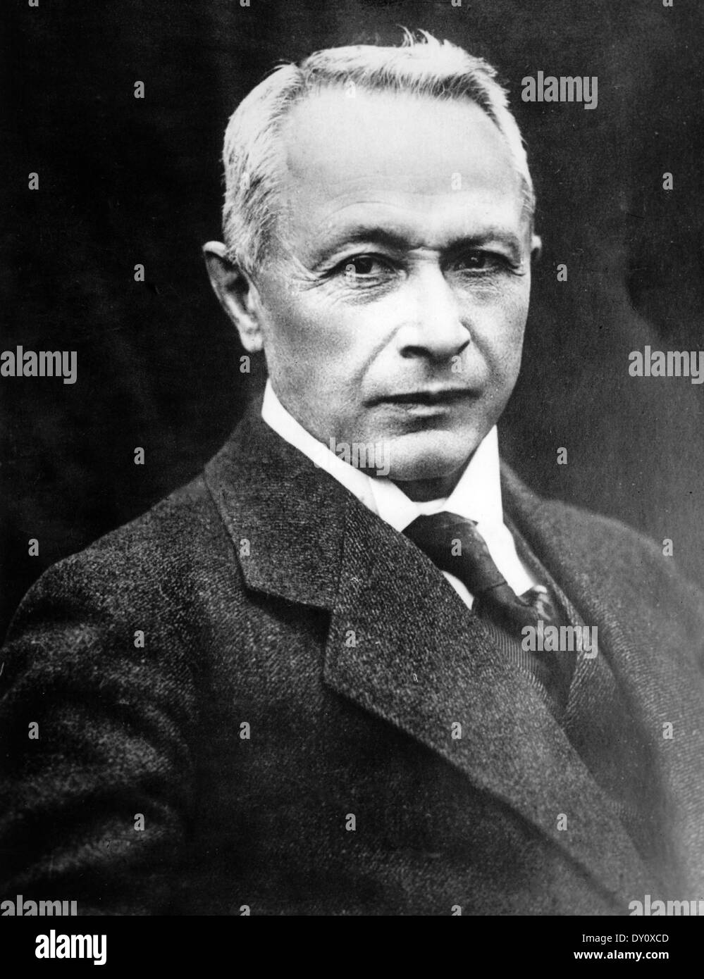 HUGO JUNKERS (1859-1935) deutscher Ingenieur und Flugzeuge Designer im Jahr 1920 Stockfoto