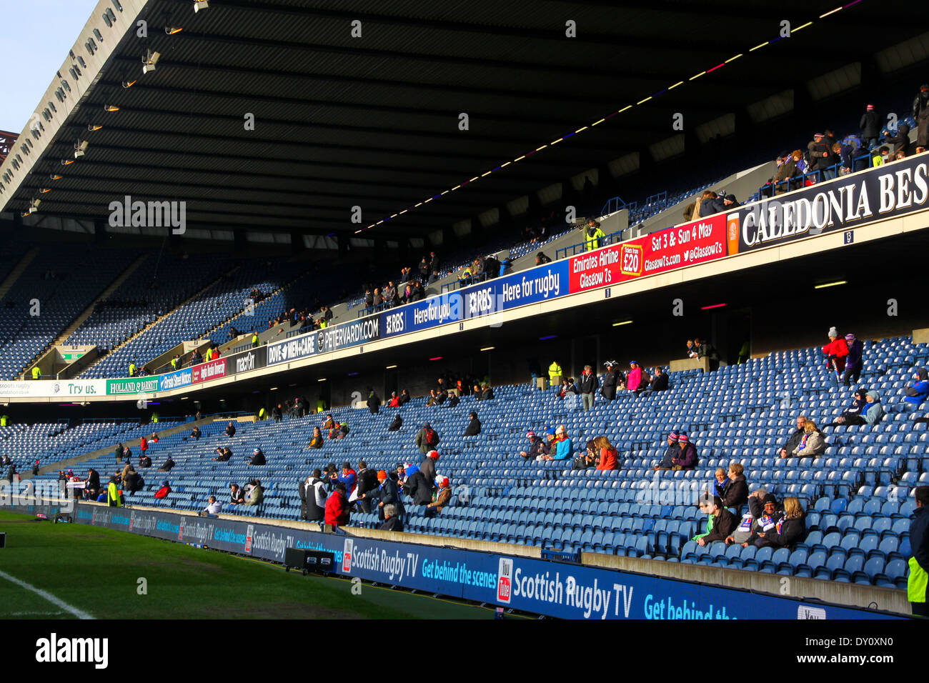 Murrayfield Stadium, Edinburgh Scottish Rugby Stockfoto