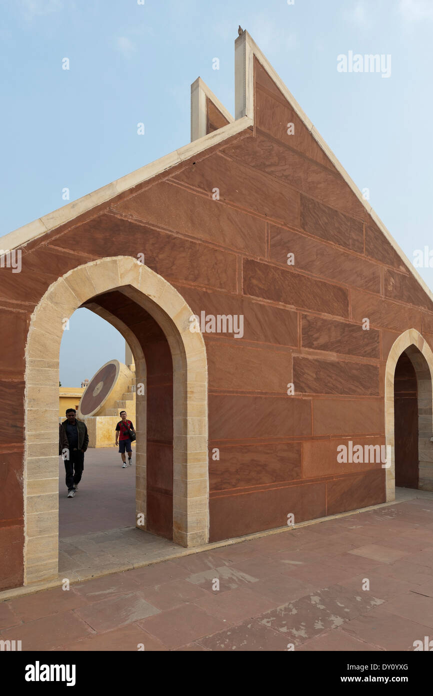 Jaipur, Rajasthan, Indien. Jantar Mantar Sternwarte Stockfoto