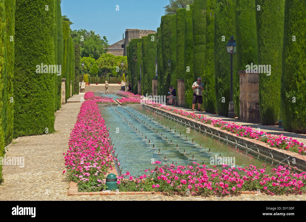 Alcázar de Los Reyes Cristianos, Córdoba, Andalusien, Spanien. Stockfoto