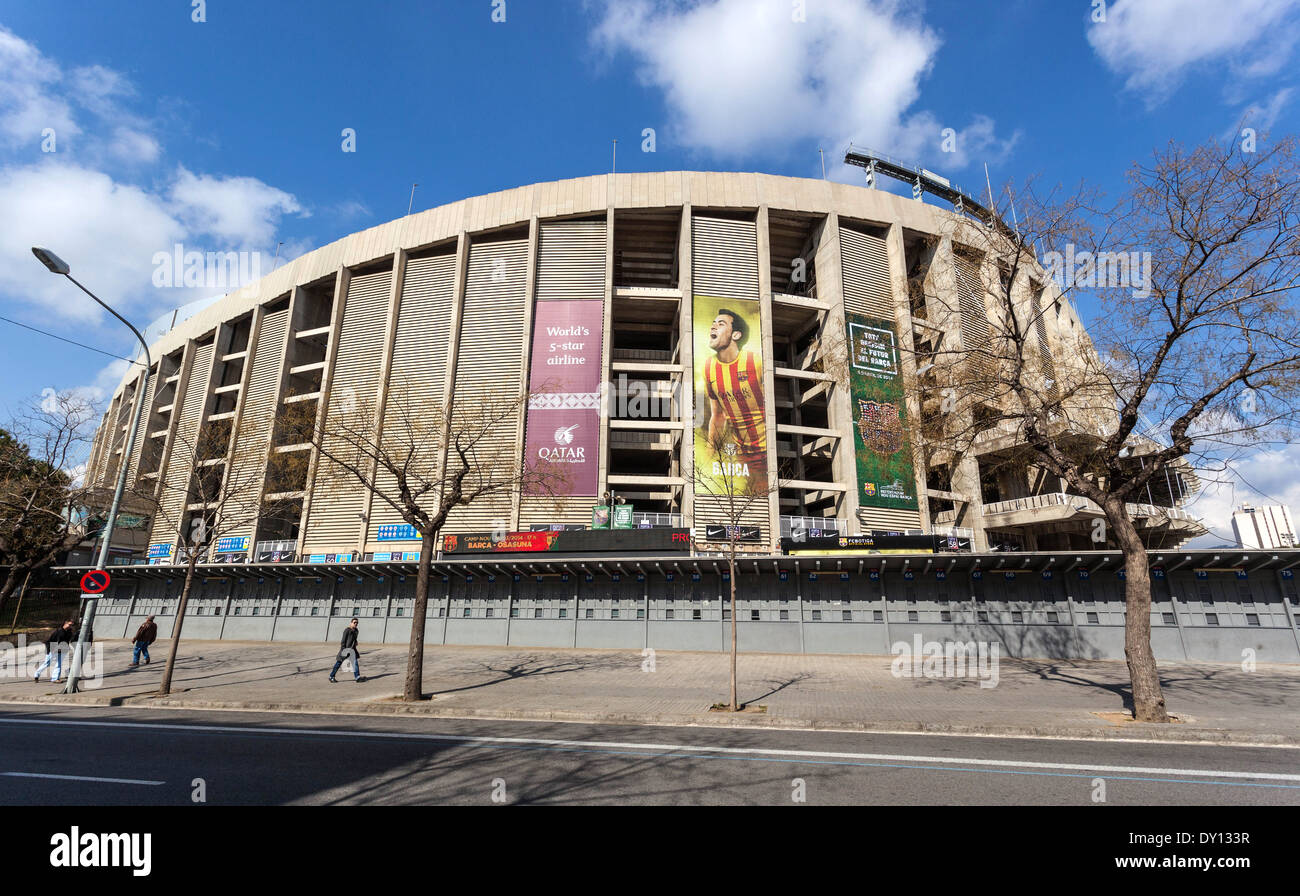 FC Barcelona Camp Nou, Barcelona, Spanien. Stockfoto