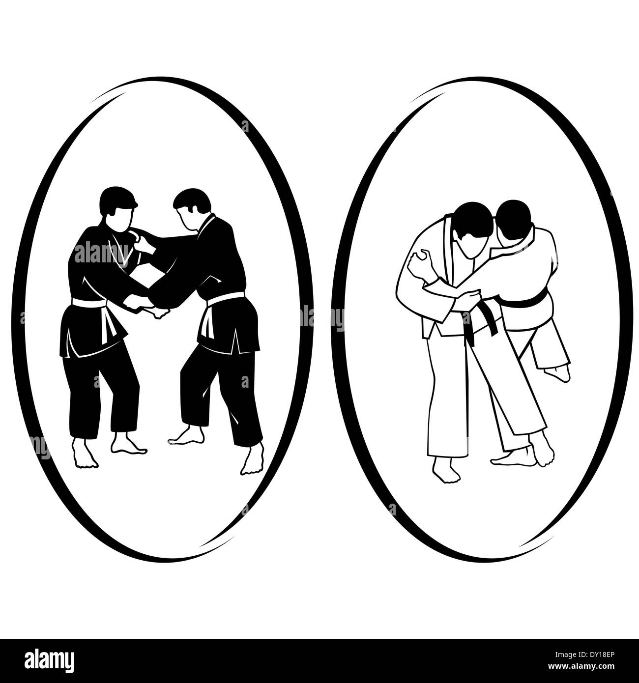 Sommer-Arten von Sport. Abbildung auf einem sportlichen Thema. Stockfoto