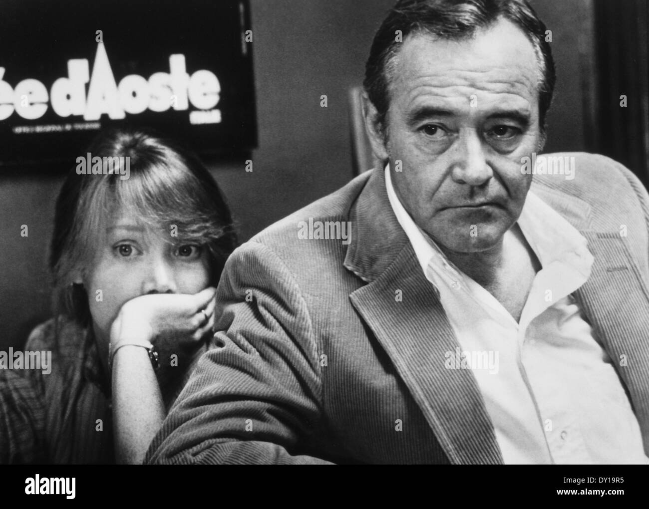 Sissy Spacek und Jack Lemmon, am Set des Films, "Fehlt", 1982 Stockfoto