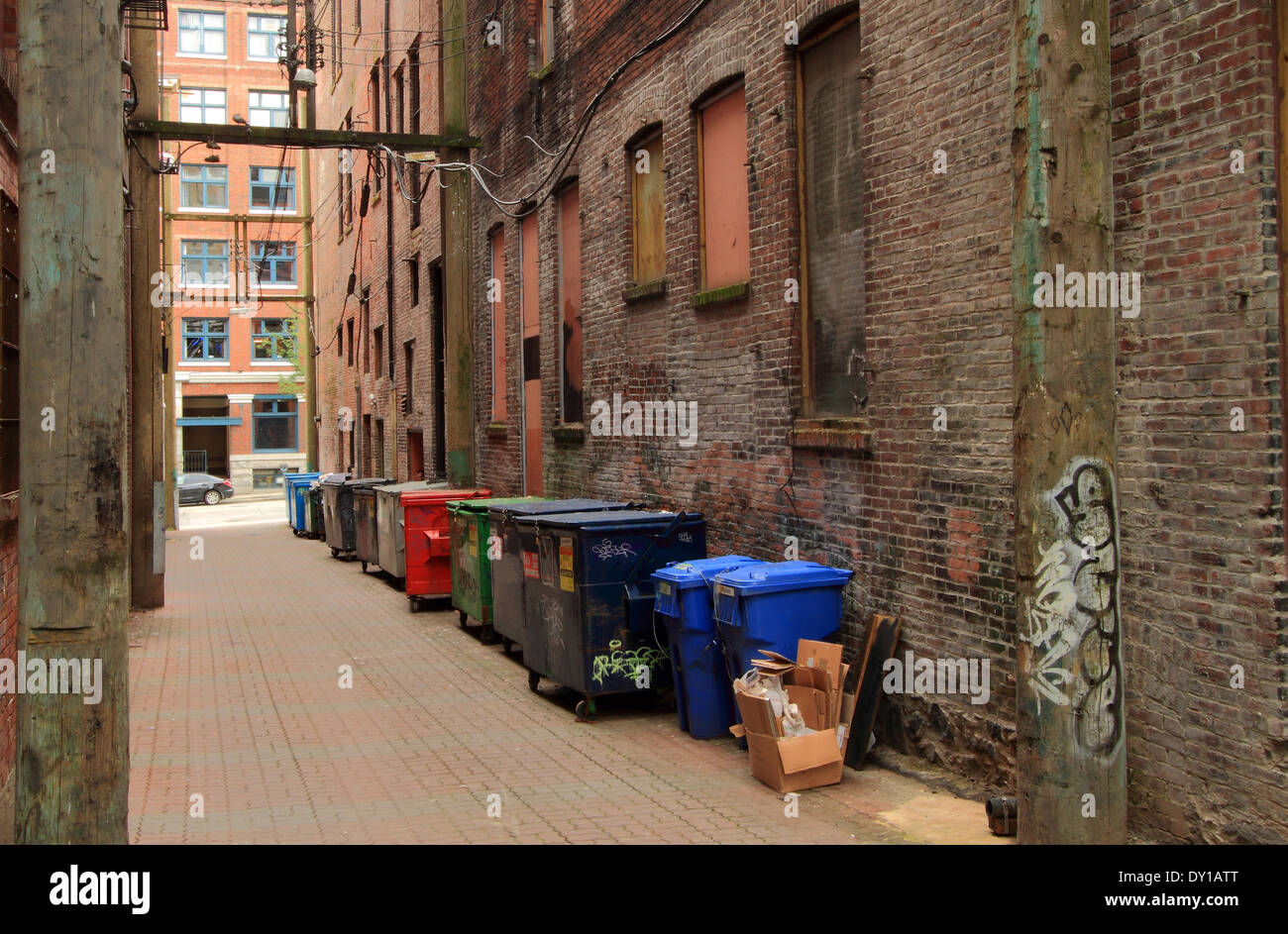 Hintergasse Stockfoto