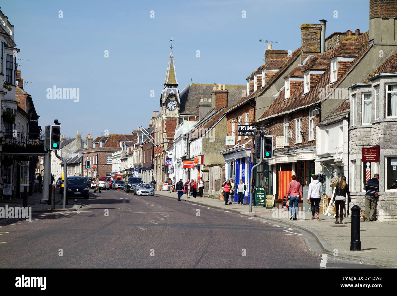Wareham Stadt, Dorset, England, UK Stockfoto