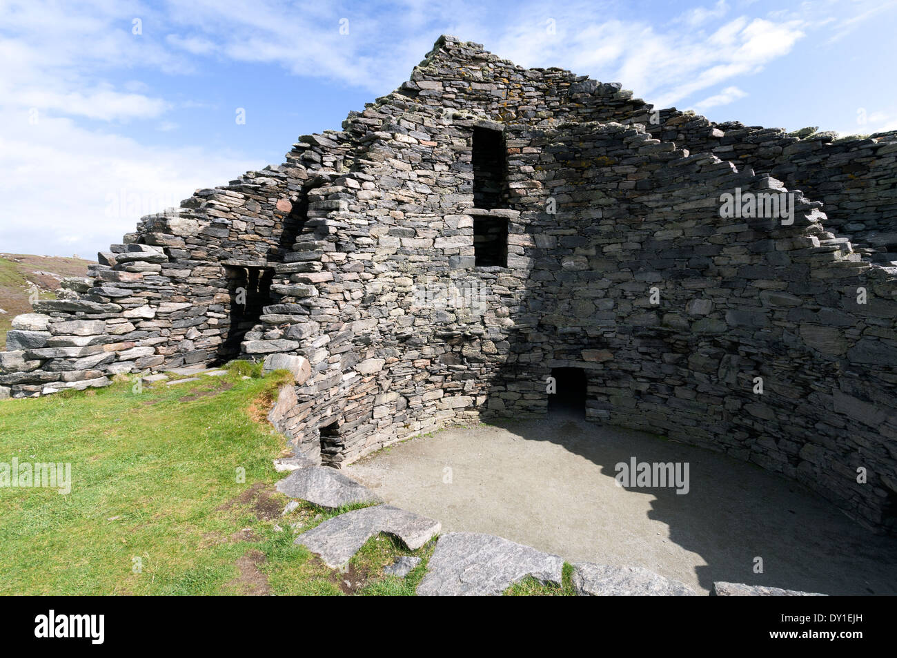 Dun (Dun Chàlabhaigh) Carloway Broch, Isle of Lewis, Western Isles, Schottland, UK Stockfoto