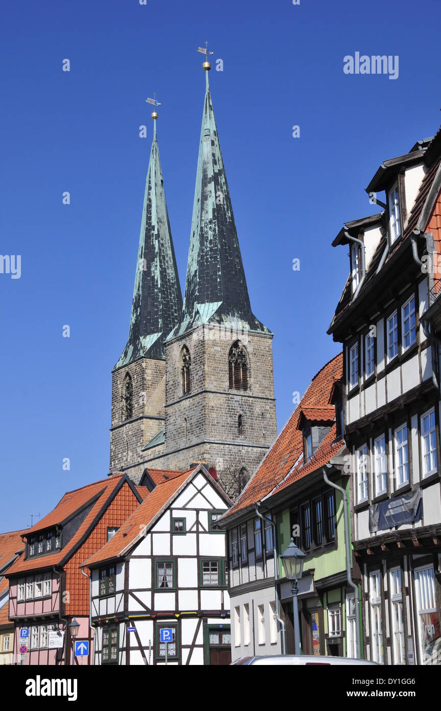 Welt Erbe Stadt, Quedlinburg - 29. März 2014 Stockfoto