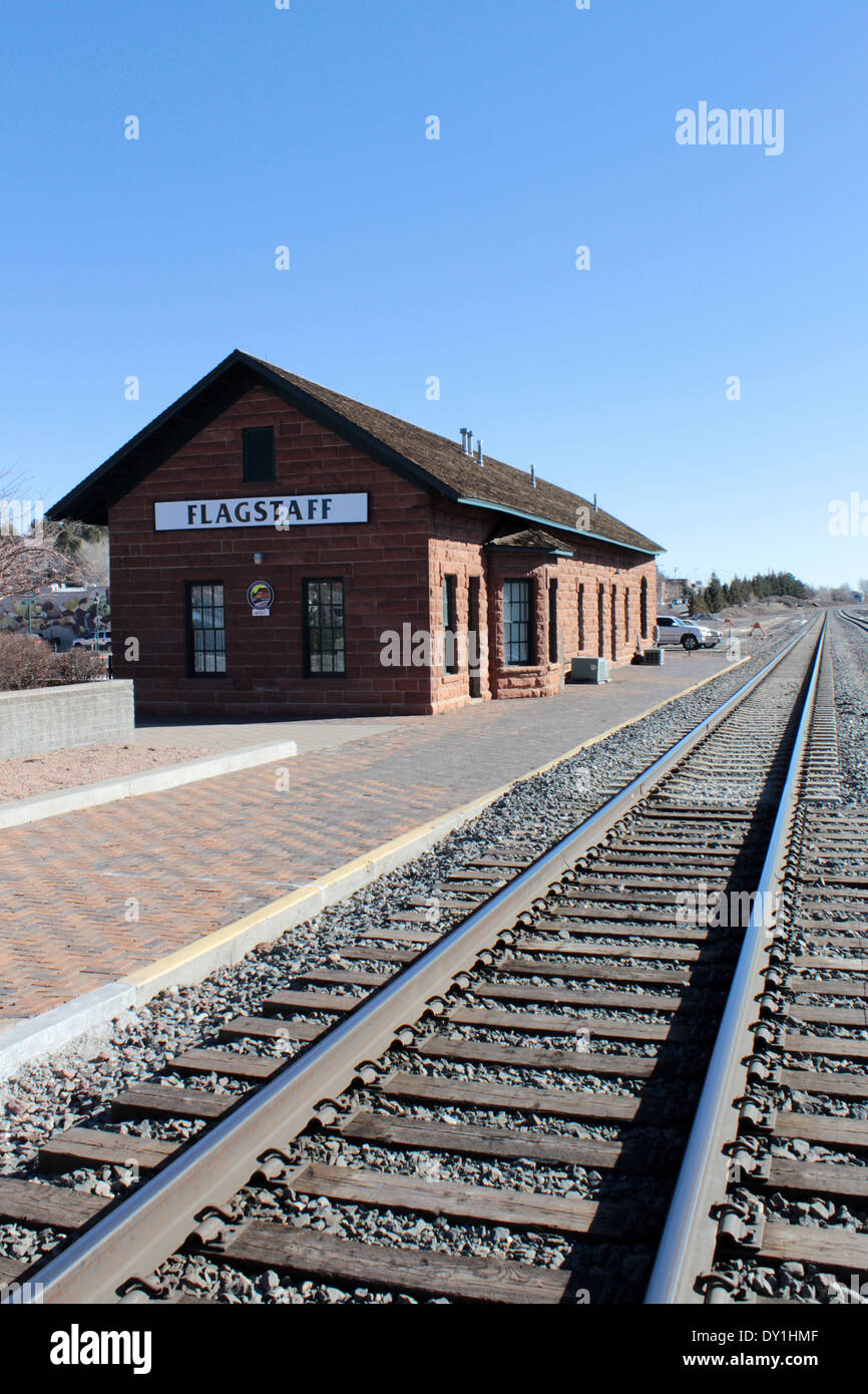 Bahnhof, Flagstaff, Arizona, USA Stockfoto