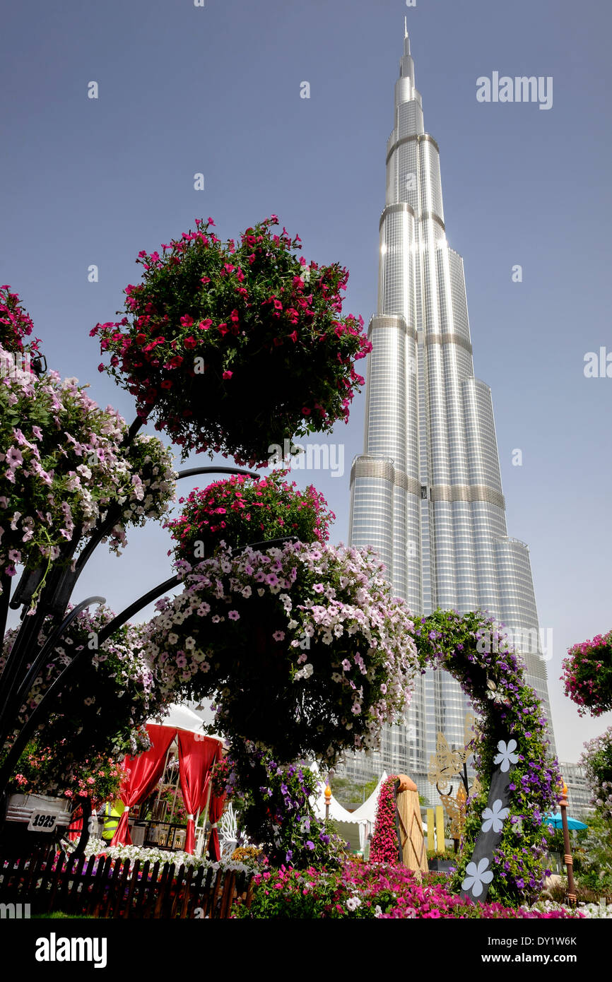 Dubai, Vereinigte Arabische Emirate. 3. April 2014. Tag der Eröffnung der ersten Dubai International Garten Wettbewerb Credit: Iain Masterton/Alamy Live News Stockfoto