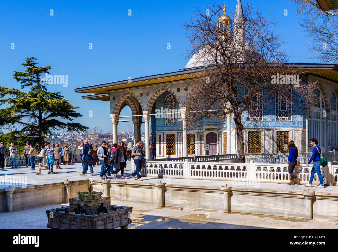 Der Bagdad Kosku Pavillon im vierten Hof, Topkapi-Palast (Topkapi Sarayi), Istanbul, Türkei Stockfoto