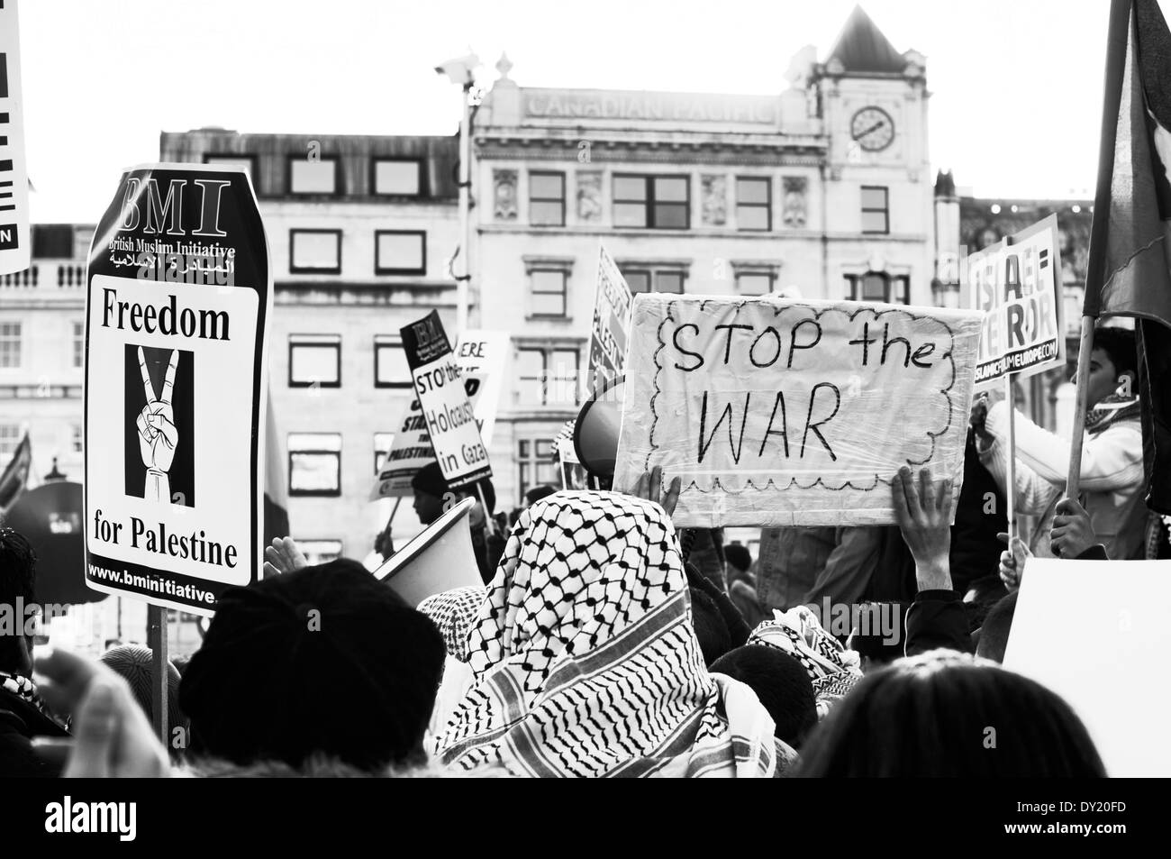 Anti-Israel-Demo-London Stockfoto