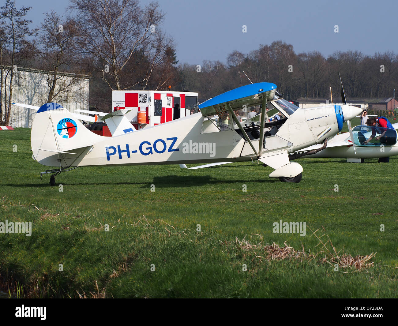 PH-GOZ, Husky Aviat A-1 b am Flughafen Hilversum (ICAO EHHV), photo1 Stockfoto