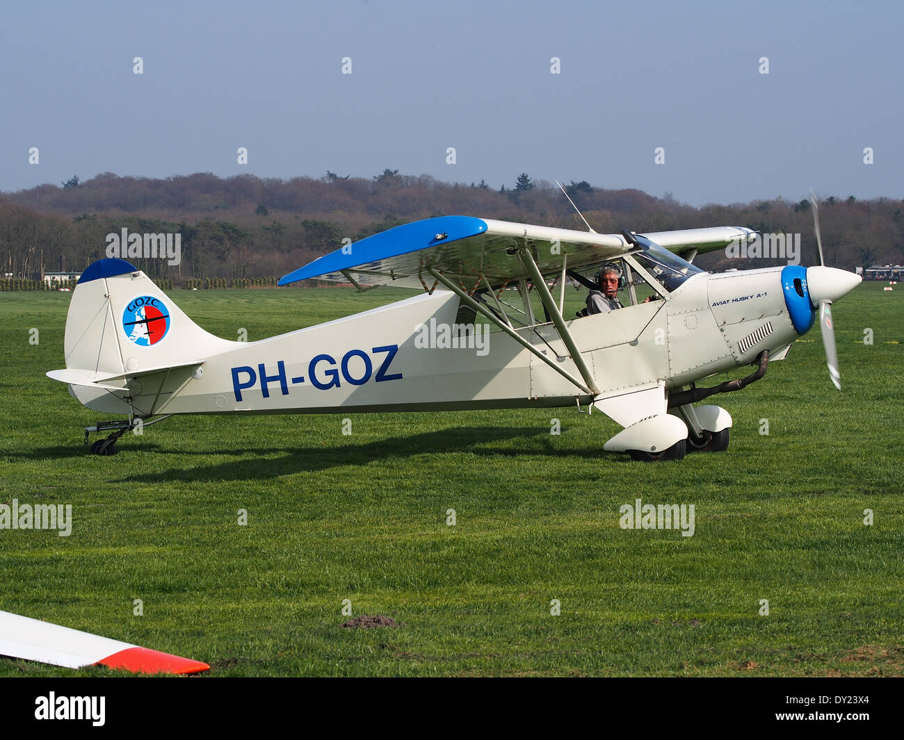 PH-GOZ, Husky Aviat A-1 b am Flughafen Hilversum (ICAO EHHV), photo2 Stockfoto