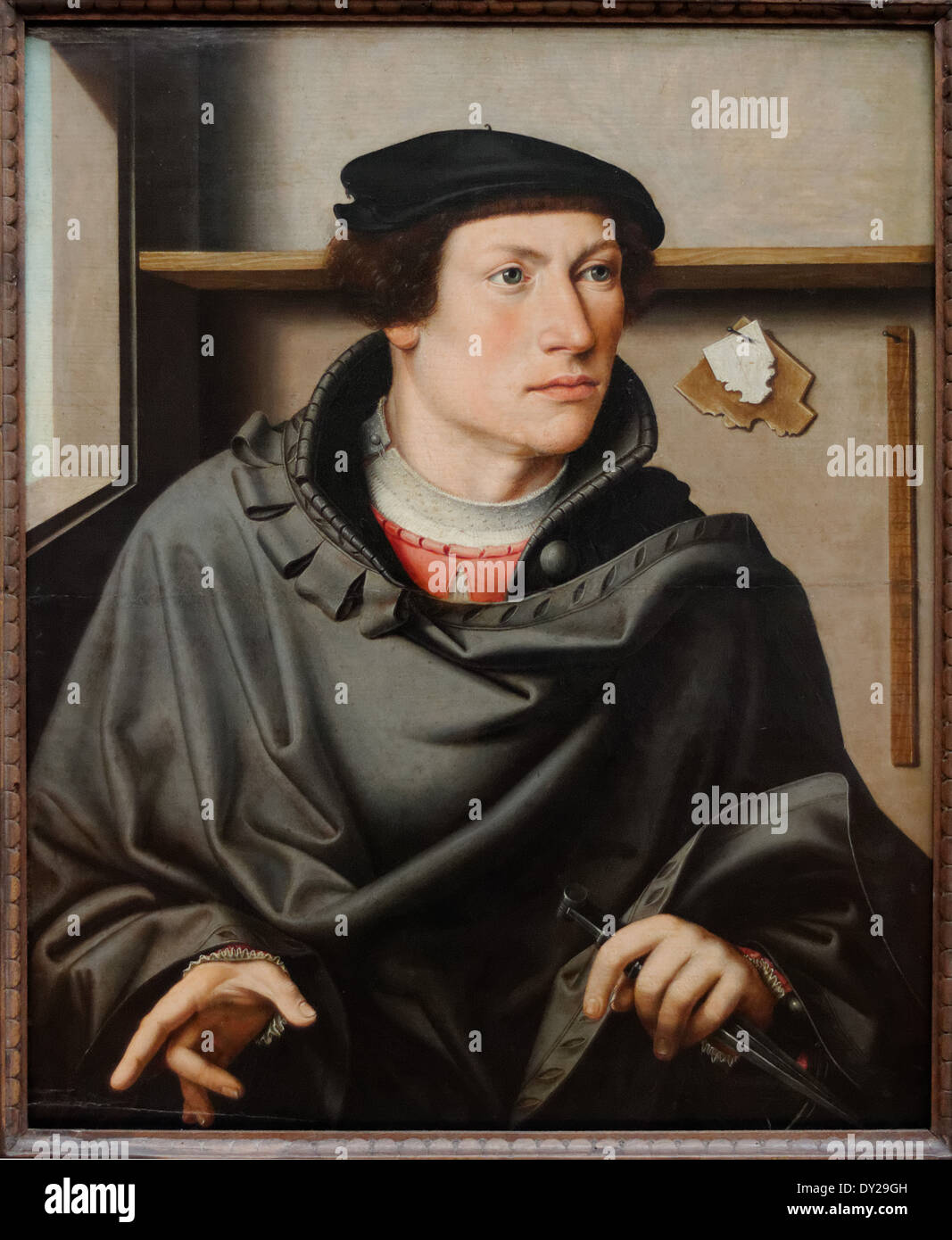 Ludger Tom Ring - Porträt eines Architekten - XV th Jahrhundert - deutsche Schule - Gemäldegalerie - Berlin Stockfoto