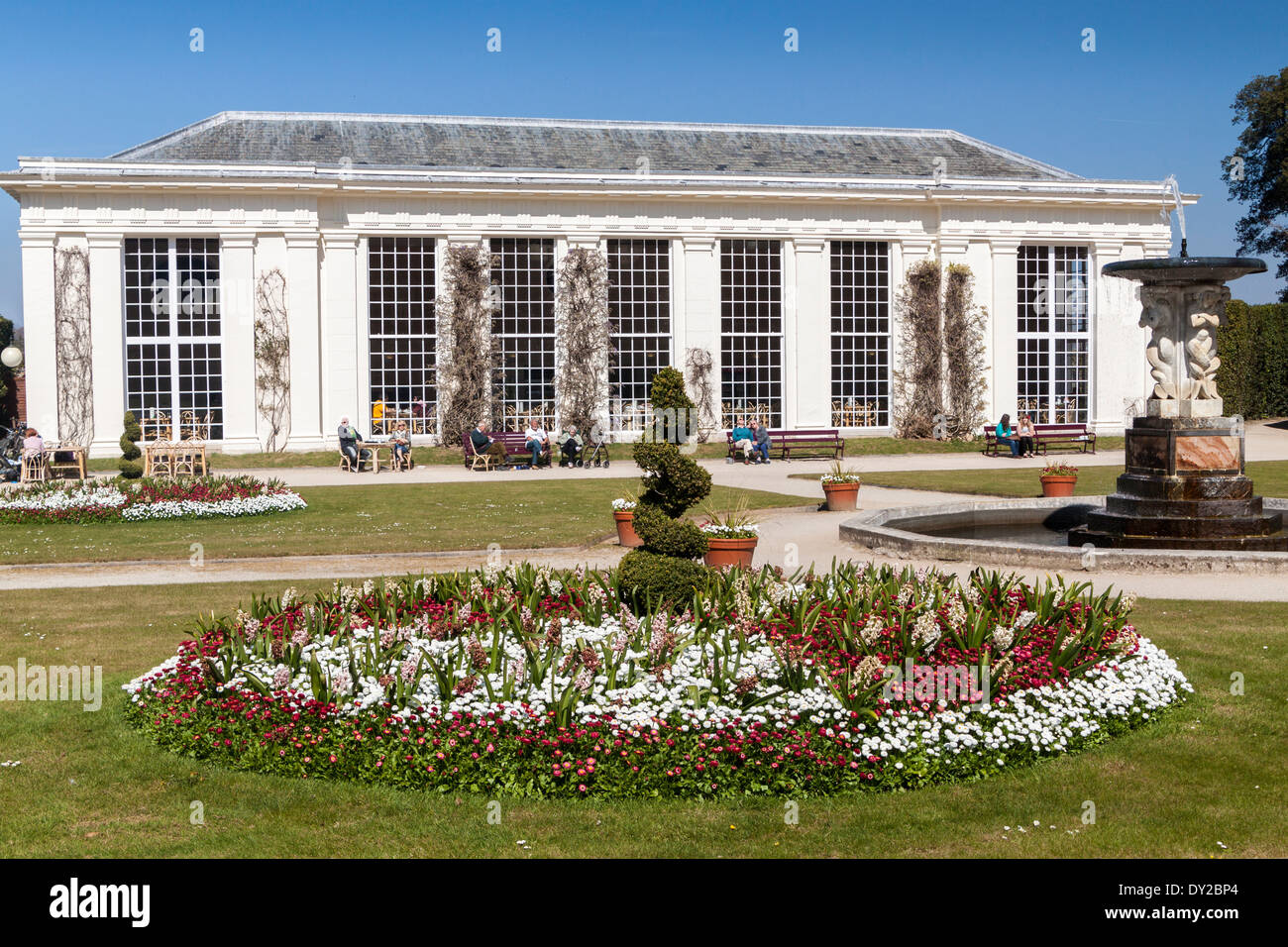 Die Orangerie Mount Edgcumbe Restaurant Cremyll herzlich Cornwall England Stockfoto