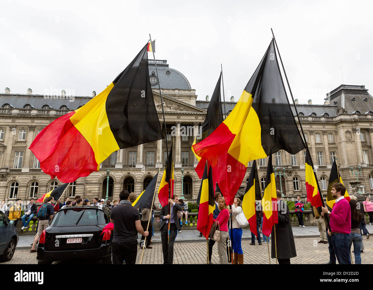 Belgien, Brüssel: König der Belgier, Albert II, kündigt seine Abdankung 2013/07/03 Stockfoto