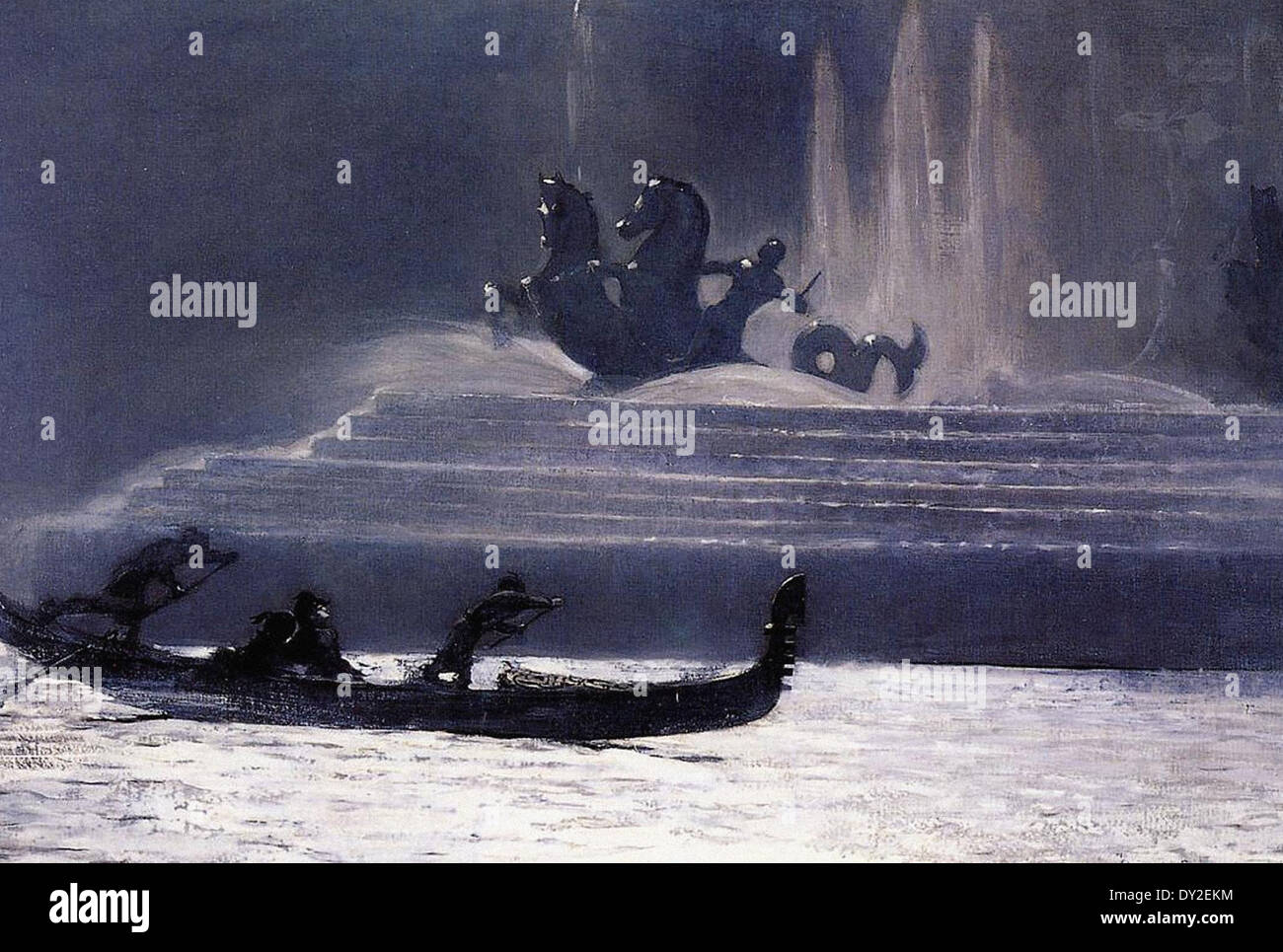 Winslow Homer die Brunnen in der Nacht, die World Columbian Exposition Stockfoto